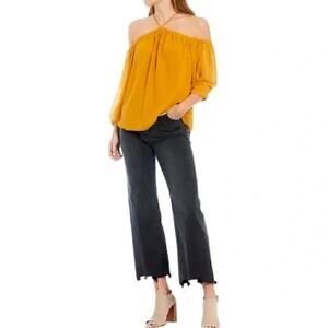 Joe’s Jeans Blake High Rise Wide Leg Crop Raw Hem Radio 28